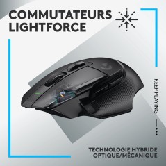 Logitech G G502 X LIGHTSPEED Wireless Optical Gaming Mouse - Precision, Speed & Ergonomic Design in Black